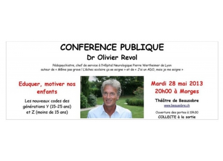 CONFERENCE PUBLIQUE Dr Olivier Revol